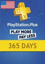Official Playstation Plus 365 Days Card North America