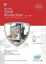 Official McAfee Total Protection 2017 1 PC 1 YEAR Global