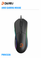Official Dareu A960/A960S Gaming Mouse 65g Lightweight LED RGB Backlight Mice with AIM3337 18000/PMW3336 12000 DPI 50 Million Click Times