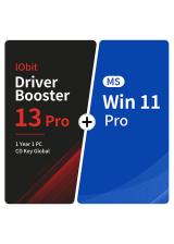 kopkeys, IObit Driver Booster 13 Pro 1 Year 1 PC CD Key Global+MS Win 11 Pro  Pack