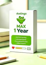 kopkeys.com, Super Duolingo MAX 1 Year Subscription