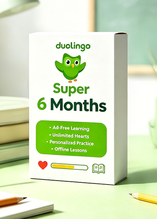 kopkeys, Super Duolingo 6 Months Subscription